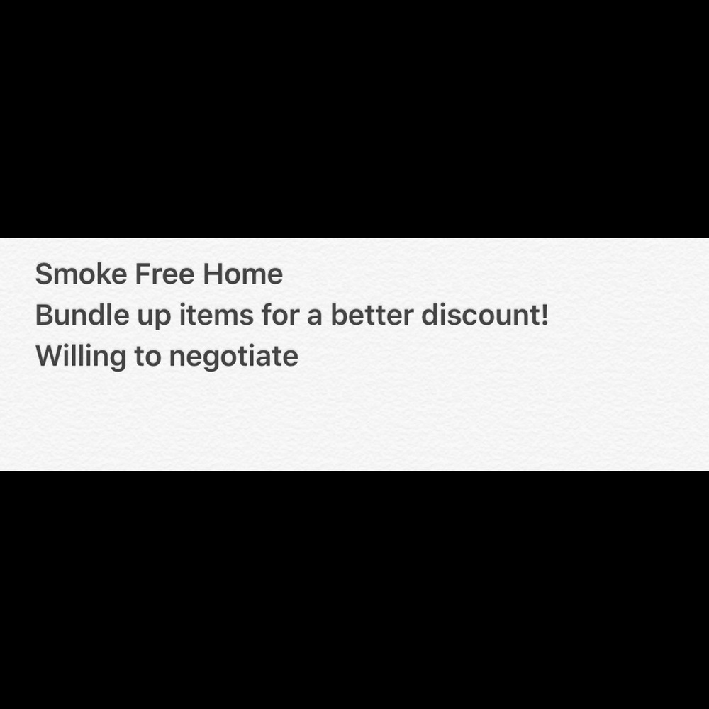 Willing to negotiate!